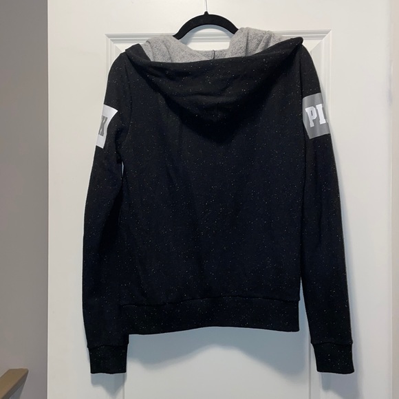 PINK VICTORIA’S SECRET FULL ZIP HOODIE - Picture 2 of 4